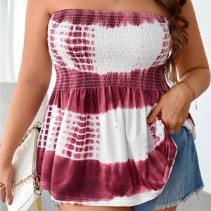 Plus size cute tube top